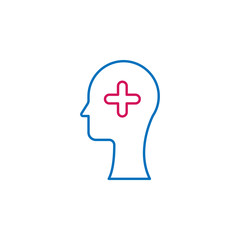 Medical, medicine, head colored icon. Element of medicine illustration. Signs and symbols icon can be used for web, logo, mobile app, UI, UX