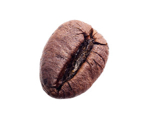 Naklejka premium Roasted coffee bean isolated on white background with clipping path