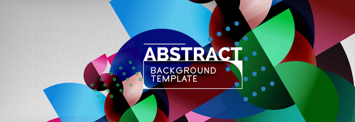 Abstract background, geometric circle composition