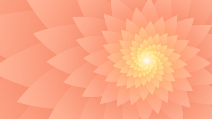 Pink abstract background, psychedelic spiral fractal, flower.
