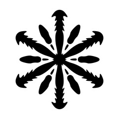 Simple Snowflake Isolated