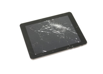 tablet pc on white background