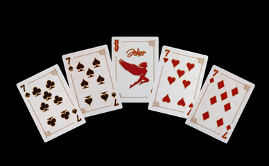 KARTENSPIEL - Poker - Siebener mit Joker