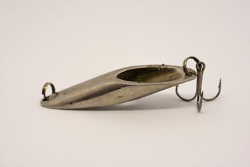 A spoon for active predatory fish. Fishing gear.