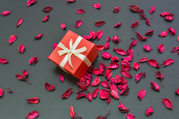 Lovely Valentines Day Gift for the love of life in the centre of rose petals