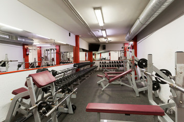 Fototapeta na wymiar Interior of modern gym