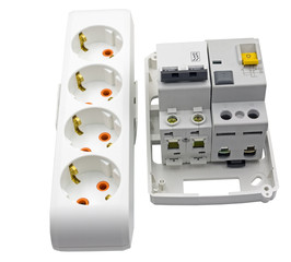 Electric extension and automatic circuit breaker