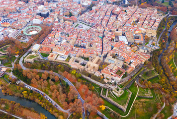 Aerial view of Pamplona