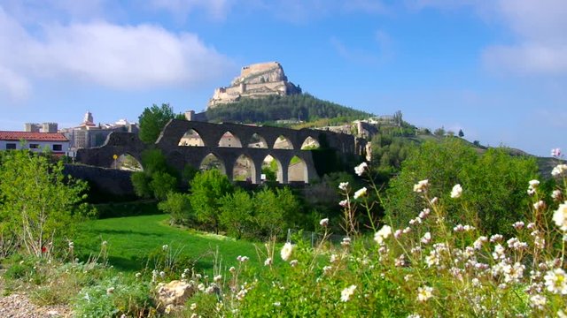 die alte mittelalterliche Stadt Morella, Castellon in Spanien 