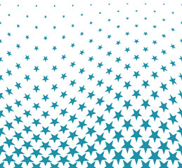 Geometric halftone vector pattern with stars. Usable as border, design element or background.