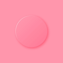 Paper art of pink template on pink background with copy space for text, vector art and illustration. - Vector