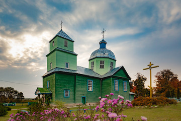 Porplishte, Dokshitsy District Of Vitsebsk Region Of Belarus. Church of the Transfiguration