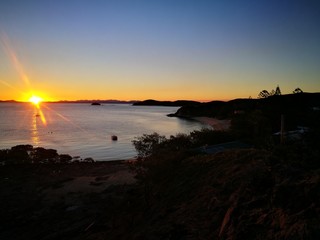 sunset on beach