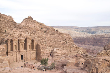 Ad-Dayr ( The Monastery ) in Petra, Jordan