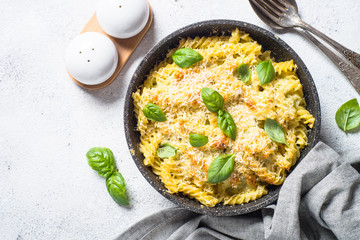 Mac and cheese traditional american macaroni casserole