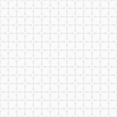 Abstract seamless pattern of сrosses with rounded corners and dots.