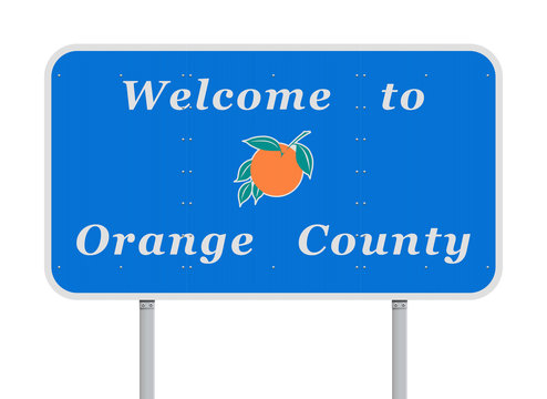 Welcome to Orange County road sign
