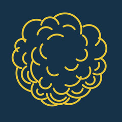 web design icon and symbol. Flat vector sign isolated on blue background. Simple vector illustration for graphic and web design.