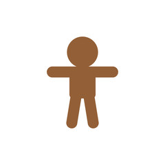 Child Icon in trendy flat style isolated on grey background. Man symbol for your web site design, logo, app, UI. Vector illustration