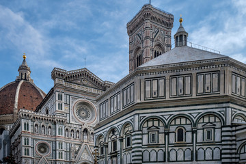 Fototapeta na wymiar Firenze, duomo, campanile e battistero