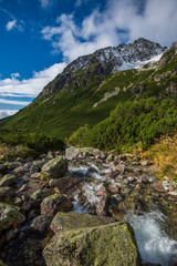 Slovakian tatra mountains in summer