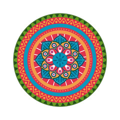 Mandala indian emblem
