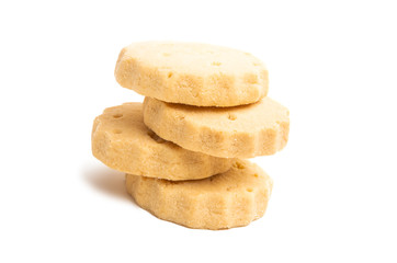 butter cookies isolated