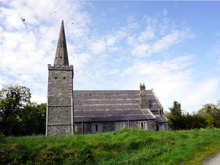 Fototapeta na wymiar St. Saviour`s Church. The 18th century church situated in Greyabbey , Northern Ireland