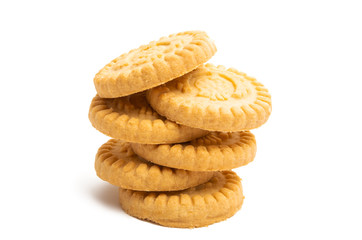 butter cookies isolated
