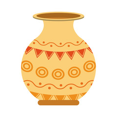 Porcelain jar isolated