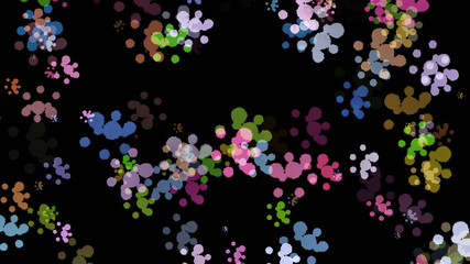 Background with paint. Divorces and drops. Periwinkles.