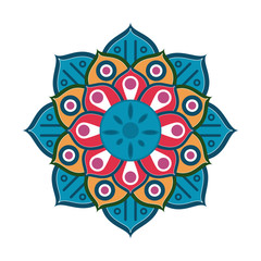 Mandala indian emblem