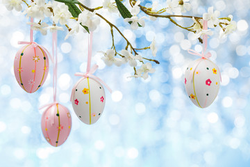 Easter eggs frame.