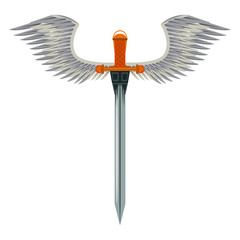 Sword weapon with wings