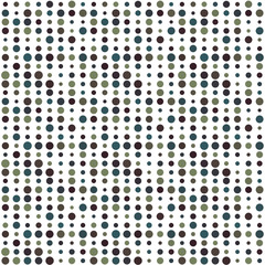 Seamless abstract pattern background with a variety of colored circles.