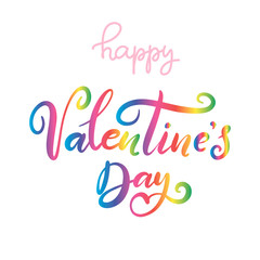 lettering for happy Valentines day