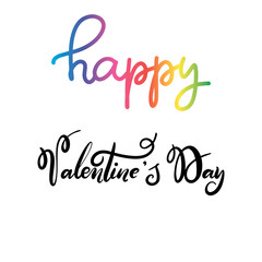 lettering for happy Valentines day