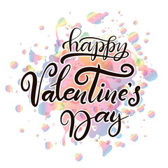 lettering for happy Valentines day