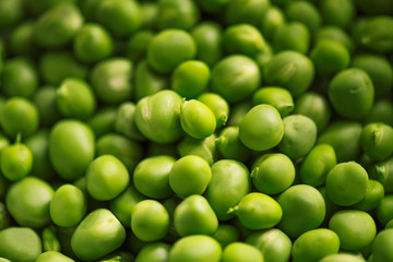 Close-up of fresh green pea