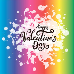 lettering for happy Valentines day