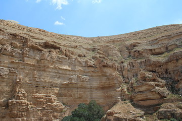 Fototapeta premium Wadi Qelt, saint George Koziba near Jericho