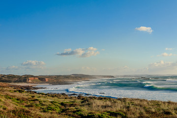 Vista da costa Vicentina em Porto Covo Portugal