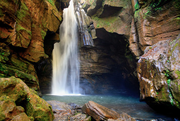 Brazilian waterfalls in Minas Gerais. The largest fresh water reserve on the planet