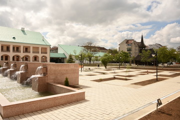 Bistrita,Romania,  inner yard County Museum 2017,