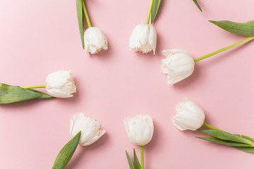 Valentine's day flower frame