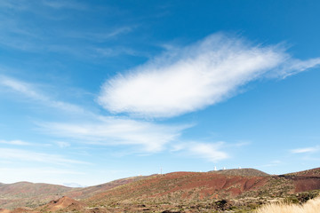Fototapeta na wymiar Clouds above Teide observatory