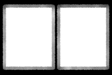 Abstract Decorative Black & White Edge. Type Text Inside, Use as Overlay or for Layer Mask