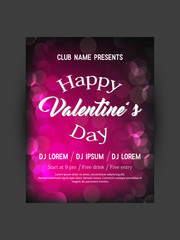 Valentine's day party flyer