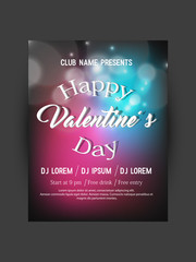 Valentine's day party flyer