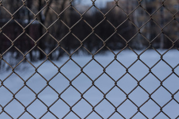 Fototapeta premium chain link fence